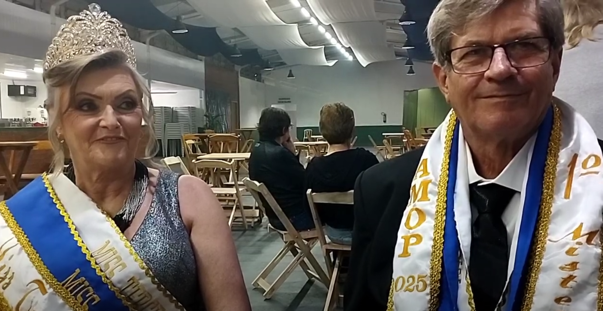 Elegância na Expo-Rondon: Miss e Mister Terceira Idade prestigiam a abertura da festa na Casa Cultural